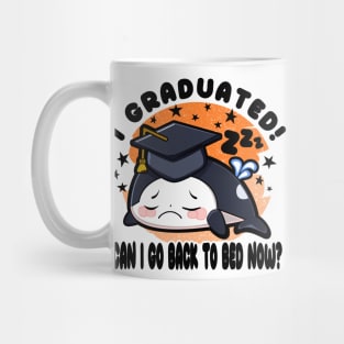 Orca Graduated Can I Go Back To Bed Now Black Mug